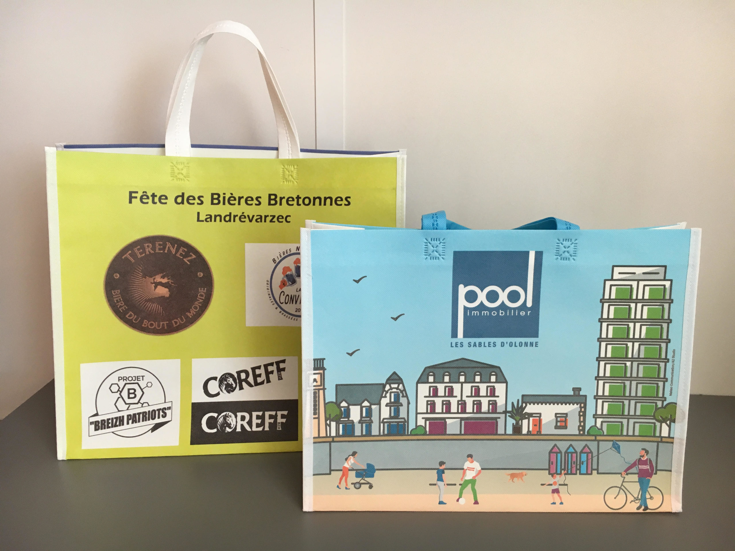 Sacs soudés bières fêtes bretonnes publicibags